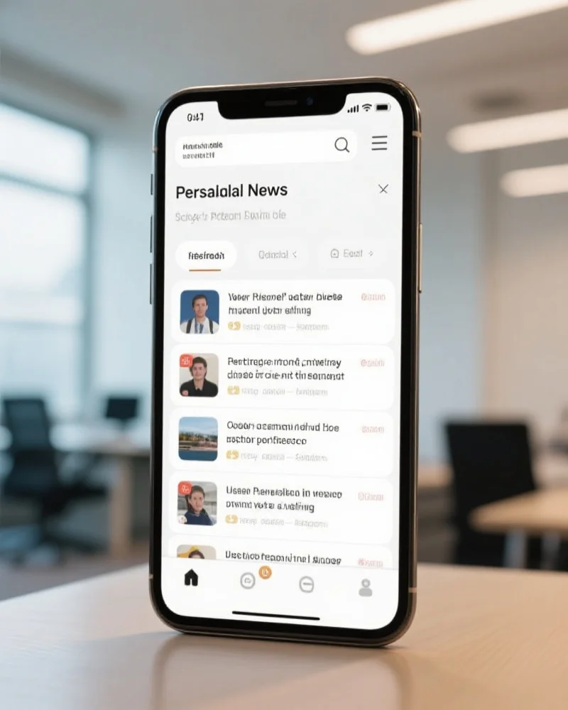 个性化信息推送界面